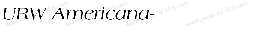 URW Americana字体转换
